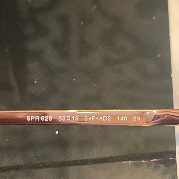 PRADA Mirrored Cinema Sunglasses SPR 62S Rose Gold VGUC - Picture 6 of 6